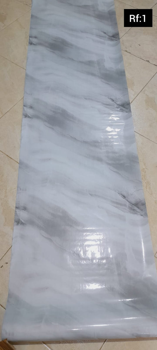 Vinilo adhesivo tipo mármol de 10mtsx60cm